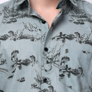 Men's Printed Half Sleeve Shirt