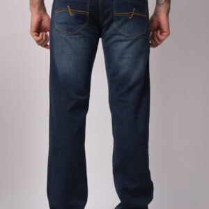 Men's Denim Slim Fit Dark Blue Jeans